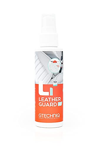 Gtechniq - L1 Leather Guard AB - BioCote Technology, Protection Against UV Rays, Abrasion Damage, Dyes Transfer and Other Discolorations, Matte Finish (100 milliliters)