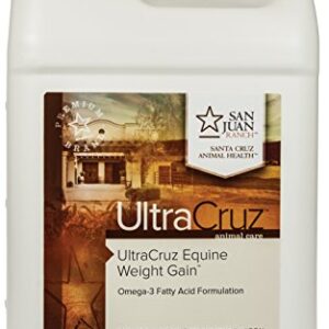 UltraCruz Equine Weight Gain Supplement for Horses, 1 Gallon, Liquid (32 Day Supply)