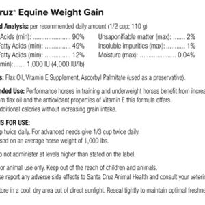 UltraCruz Equine Weight Gain Supplement for Horses, 1 Gallon, Liquid (32 Day Supply)