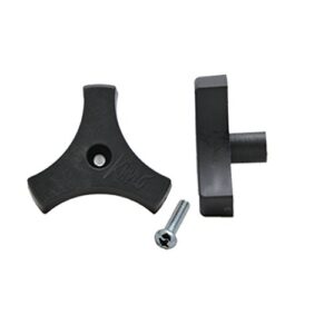 ap products 013-513 window crank knob with screw, 1" / black