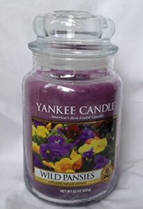 yankee candle 22 oz large housewarmer jar candle wild pansies