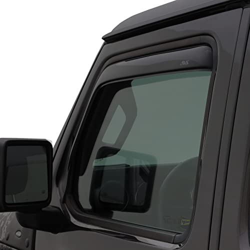 Auto Ventshade [AVS] In-Channel Ventvisor | 1997 - 2006 Jeep Wrangler (TJ)- Smoke, 2 pc. | 192054