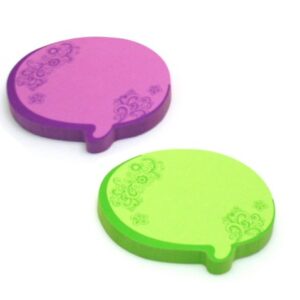 Redi-Tag Thought Bubble Notes 2 Pads, 3 x 3 Inches, Neon Green/Purple (22102)