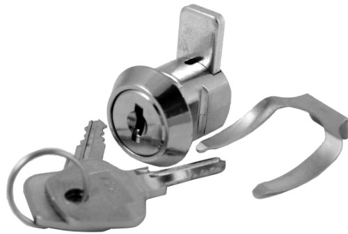 FJM Security FJM-3756-KA Deadbolt Keyed Alike Clip Lock with Chrome Finish, Keyed Alike