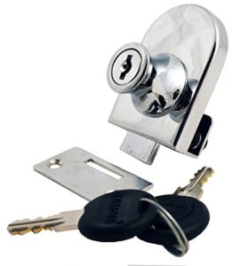 fjm security 0240-ka, single glass door lock with chrome finish, keyed alike