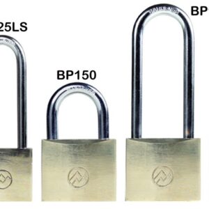 FJM Security Products Mountain Series (BP125ALS-51) Solid Brass Padlocks, 1-1/4" Wide Keyed Alike, 2-1/8" Long Shackle