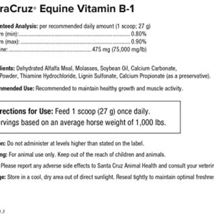 UltraCruz Equine Vitamin B-1 Supplement for Horses, 20 lb, Pellet (335 Day Supply)