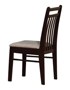 coaster furniture phoenix chair light brown microfiber fabric cappuccino brown 400189