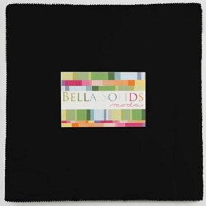 moda bella solids black layer cake - 42 10" fabric squares 9900lc-99
