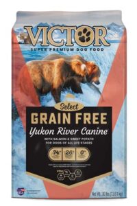 victor super premium dog food – grain free yukon river canine – for dogs of all life stages – high protein dry dog food for all normally active dogs, 30 lb