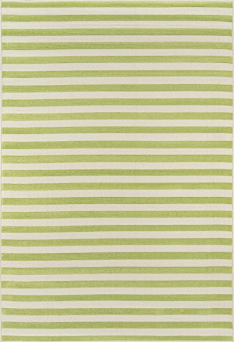 Momeni Rugs , Baja Collection Contemporary Indoor & Outdoor Area Rug, Easy to Clean, UV protected & Fade Resistant, 2'3" x 4'6", Green