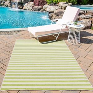 Momeni Rugs , Baja Collection Contemporary Indoor & Outdoor Area Rug, Easy to Clean, UV protected & Fade Resistant, 2'3" x 4'6", Green