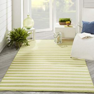 Momeni Rugs , Baja Collection Contemporary Indoor & Outdoor Area Rug, Easy to Clean, UV protected & Fade Resistant, 2'3" x 4'6", Green