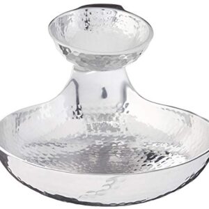 Towle Hammersmith Gooseneck Chip and Dip Server, 11-Inch