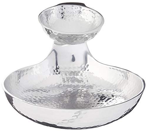 Towle Hammersmith Gooseneck Chip and Dip Server, 11-Inch