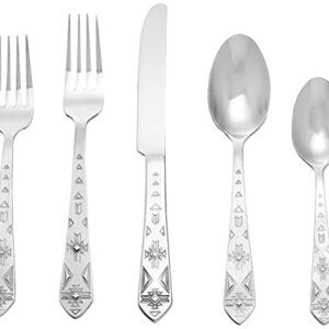 Towle Everyday Pueblo 20-Piece Stainless Steel Flatware Set, Service for 4