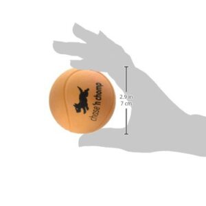 Chase 'n Chomp Hi-Bouncer Ball Pet Chew Toy, 2.85-Inch, Orange