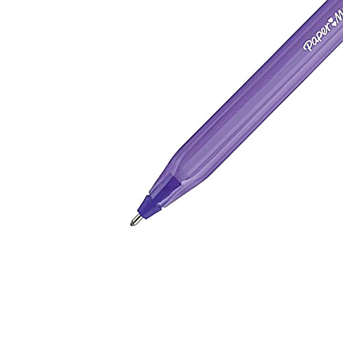 Paper Mate InkJoy 100ST Ballpoint Pen | Medium Point (1.0mm) | Violet | 12 Count