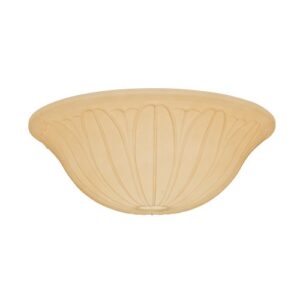 casablanca 99063 tropical leaf glass bowl – toffee