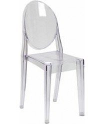 flash furniture cheryl ghost side chair in transparent crystal
