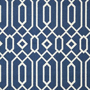 Momeni Rugs , Baja Collection Contemporary Indoor & Outdoor Area Rug, Easy to Clean, UV protected & Fade Resistant, 1'8" x 3'7", Navy Blue