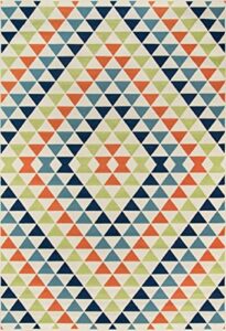 momeni rugs , baja collection contemporary indoor & outdoor area rug, easy to clean, uv protected & fade resistant, 2'3" x 4'6", multicolor