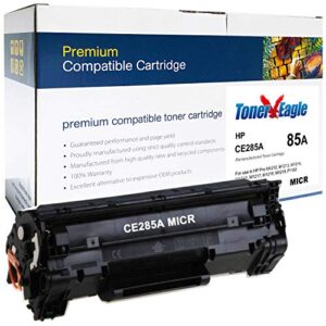 toner eagle re-manufactured micr toner cartridge compatible with hp laserjet pro p1100 p1102 p1102w p1109 p1109w ce285a 85a.