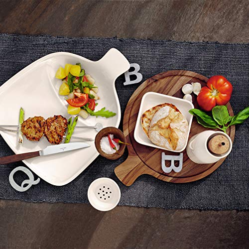 Villeroy & Boch Artesano Original Antipasti Plate : Acacia Wood, 11 in, Brown