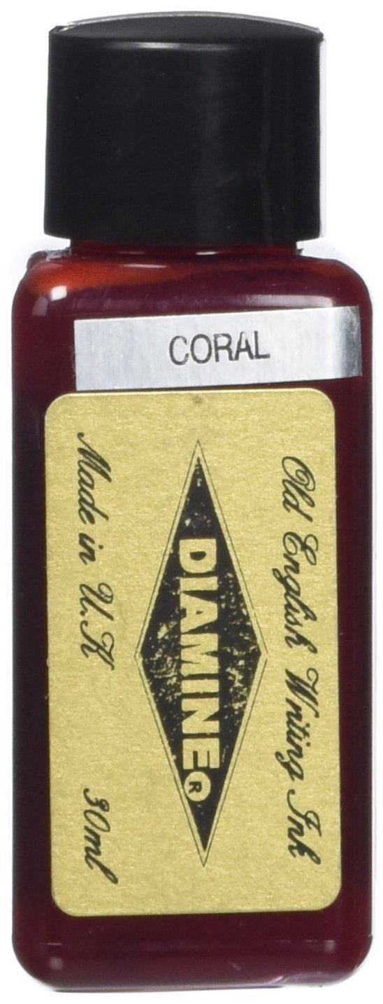 Diamine 30 ml Bottle Fountain Pen Ink, Coral