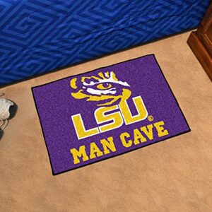 FANMATS 14564 LSU Tigers Man Cave Starter Mat Accent Rug - 19in. x 30in. | Sports Fan Home Decor Rug and Tailgating Mat