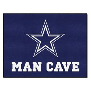 fanmats 14292 dallas cowboys man cave all-star rug - 34 in. x 42.5 in.