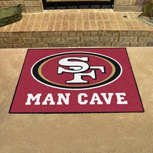 FANMATS - 14364 NFL - San Francisco 49ers Man Cave Rug - 34 in. x 42.5 in. 34"x45"