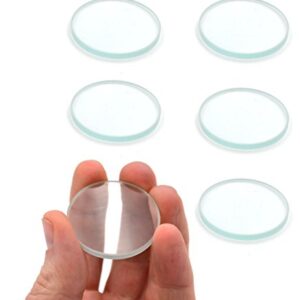 Optical Glass Lens Set - 3 Dbl Convex, 3 Dbl Concave, 38mm Dia - 20, 30, 50cm FL