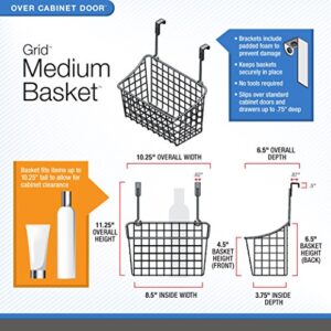 Spectrum Diversified Grid Storage Basket, Medium, Satin Nickel PC