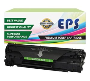 eps compatible toner cartridge replacement for canon 128 (black)