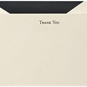 Crane & Co. Black Hand Engraved Thank You Cards (CT3302)