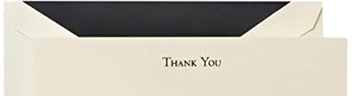 Crane & Co. Black Hand Engraved Thank You Cards (CT3302)