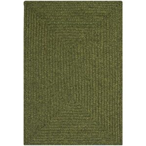 safavieh braided collection 2' x 3' green brd315a handmade country cottage reversible accent rug