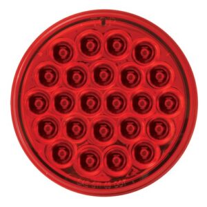 Grand General 78273BP Red 4" Round Pearl 24-LED Stop/Turn/Tail Sealed Light