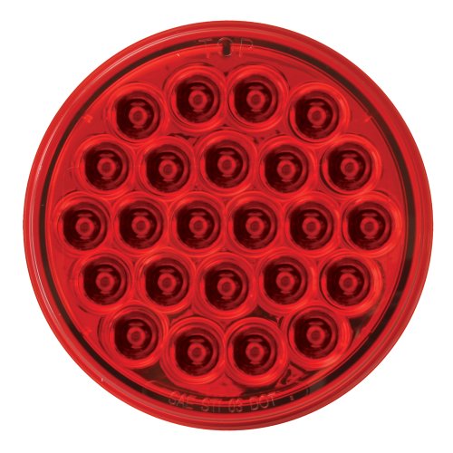 Grand General 78273BP Red 4" Round Pearl 24-LED Stop/Turn/Tail Sealed Light