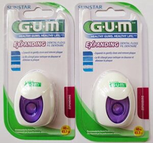 gum expanding dental floss 2030 43.3 yd (pack of 2)