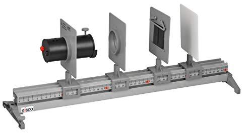 Eisco Labs Complete Optical Bench and Attachment Set, with 20 Lab Activities