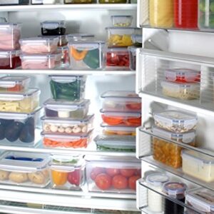 8 Clear Food Storage Containers Set, Microwave and Freezer Safe, Little Big Box, by Popit!