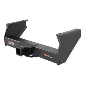curt 15800 commercial duty class 5 trailer hitch, 2-1/2-inch receiver, compatible with select chevrolet silverado, gmc sierra, dodge, ram trucks , black