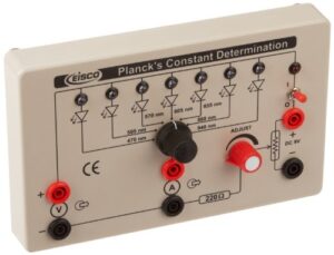 planck's constant determination box - explore the physics of kinetic energy, frequency of light, electromagnetic waves and more - eisco labs