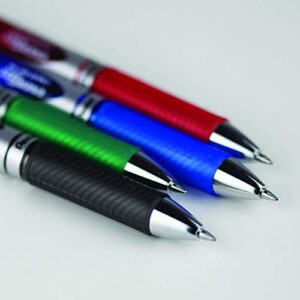 Pentel EnerGel Pearl Deluxe RTX Retractable Liquid Gel Pen, (0.7mm), Accent, Black Ink, Box of 12 (BL77PW-A)