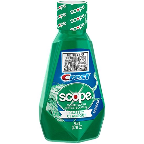 Scope Mouthwash, Original Mint, Travel Size 36ml/1.2 Fl Oz - (Pack of 24)