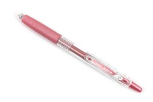 pilot juice 0.5mm color gel ink ballpoint pen, metallic pink (lju-10ef-mp)