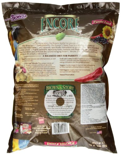 F.M.BROWN'S Encore Classic Natural Parrot Food, 4lb