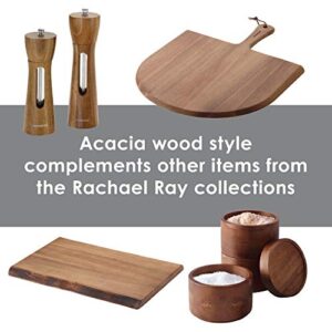 Rachael Ray Pantryware Wood Salt Cellar Stacking Set / Wood Salt Box Stacking Set3 piece, Brown